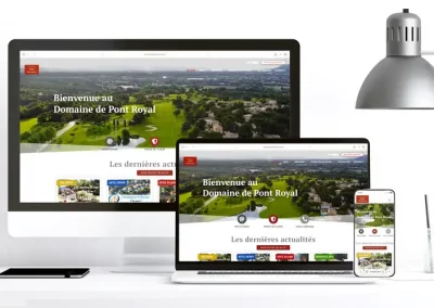 Domaine et Golf de Pont Royalconception du site internet